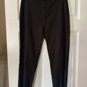 Frank & Eileen NWT Black Linen Capri Pant